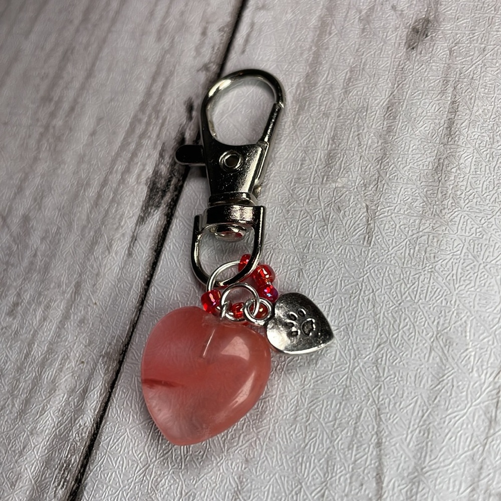 Strawberry Quartz Crystal
Love My Cat Charm
Keychain or Collar Charm - Picture 2 of 15